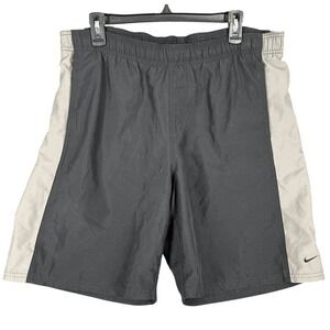 Nike Men's‎ Running Shorts Athletic Gray Black Lightweight Gym Workout L